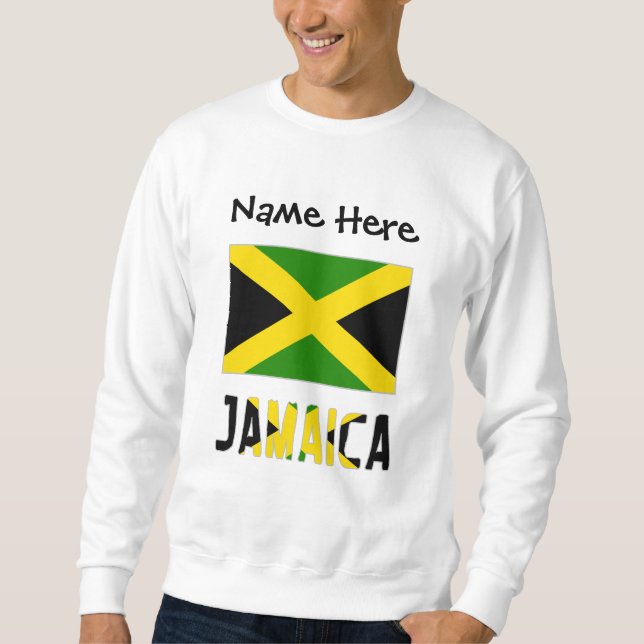 Sudadera Jamaica y la bandera jamaiquina personalizadas (Anverso)