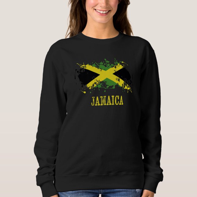 Sudadera Jamaican enthusiasts for Jamaica and Jamaica (Anverso)