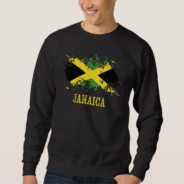 Sudadera Jamaican enthusiasts for Jamaica and Jamaica (Anverso)