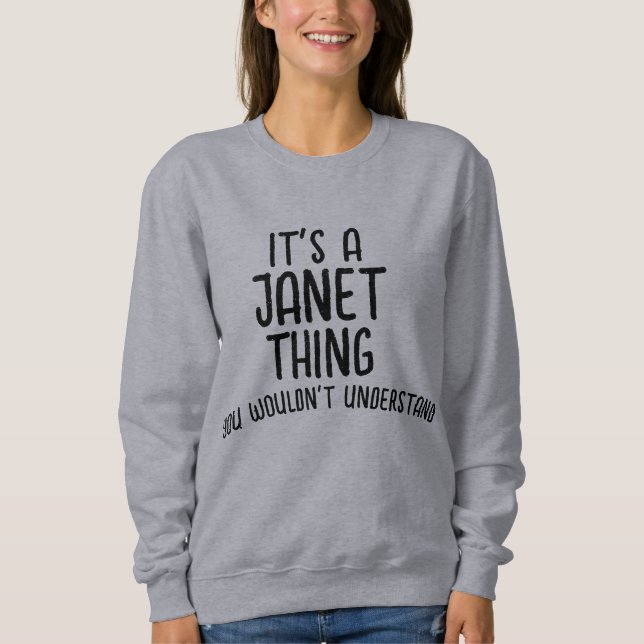 Sudadera JANET THING T-Shirt (Anverso)