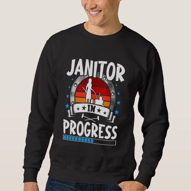 Sudadera Janitor In Progress Trainee Student (Anverso)