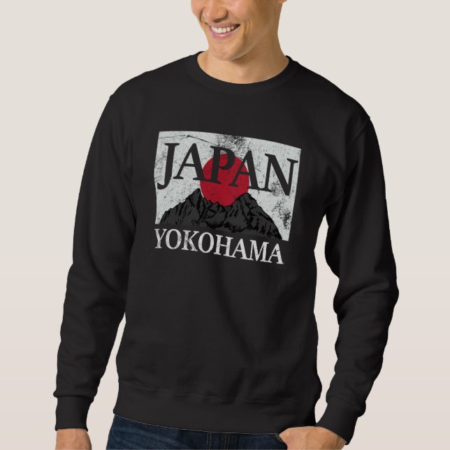 Sudadera Japan Yokohama Fuji san flag (Anverso)