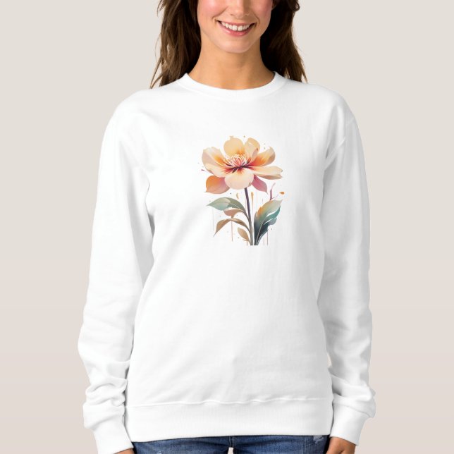 Sudadera japandi flower (Anverso)