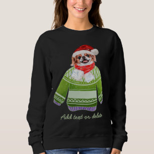 Sudadera Japanese Chin Navidad Feo Perro De Navidad Mamá