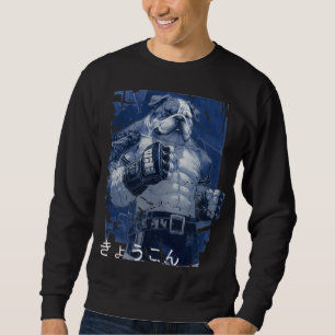 Sudadera Japanese Retro Anime Bulldog MMA Mixed Martial Art