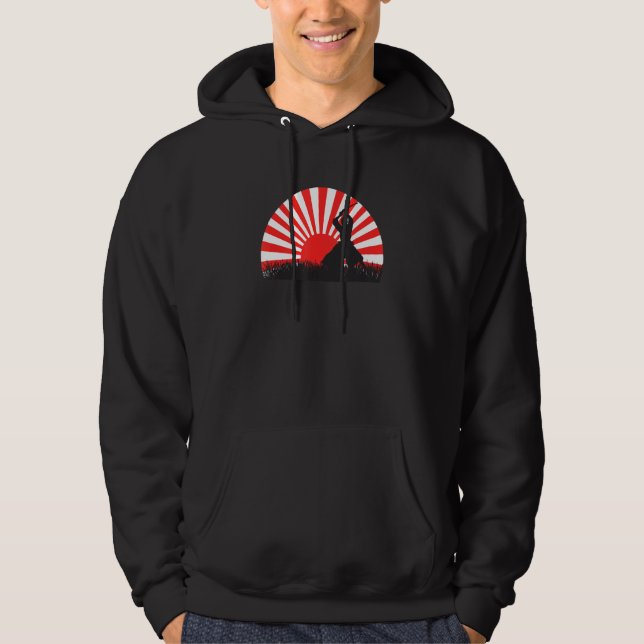 Sudadera Japanese samurai   ninja swordsman (Anverso)
