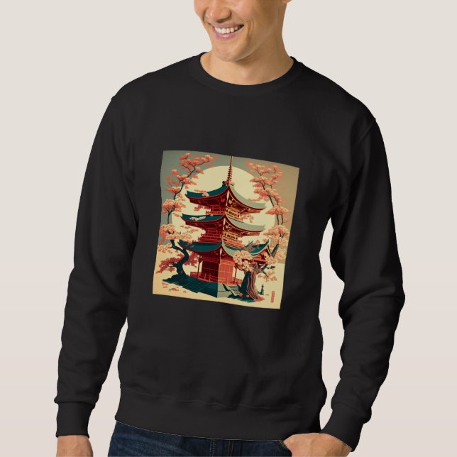 Sudadera Japanese Tokyo Asian inspired retro 60u2019s style (Anverso)