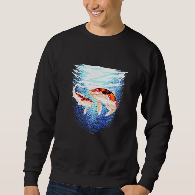 Sudadera Japón Koi Fish Carbono Japón Tattoo Koi (Anverso)