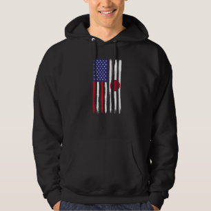 Sudadera Japonés Roots Media Bandera Estadounidense Patriót