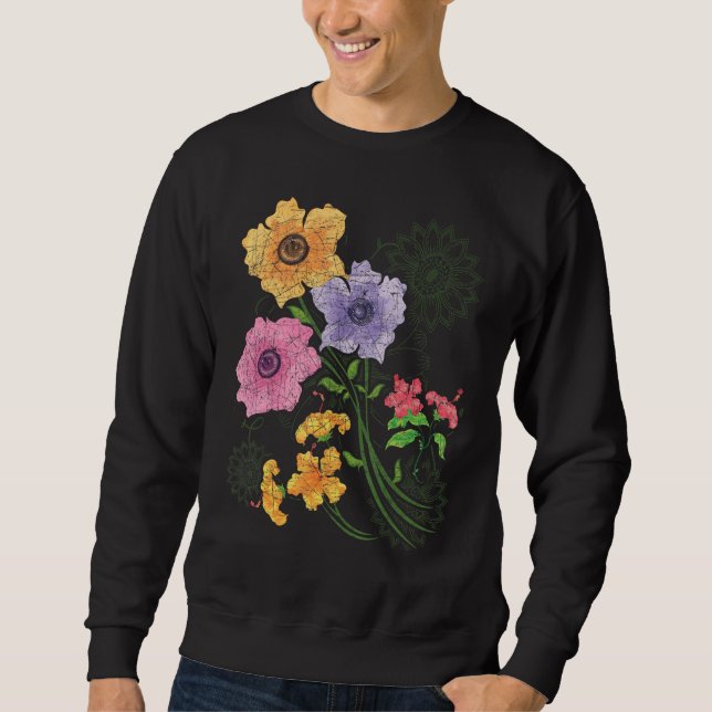 Sudadera Jardín Botánico Flor Jardiner Flor Flor Silvestre  (Anverso)