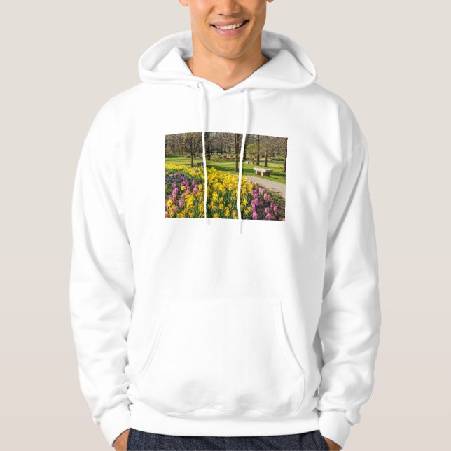 Sudadera Jardín de flores de la temporada de primavera (Anverso)