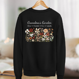 Sudadera Jardín de flores silvestres de la abuela personali