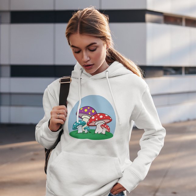 Sudadera Jardín de hongos vibrantes (Subido por el creador)
