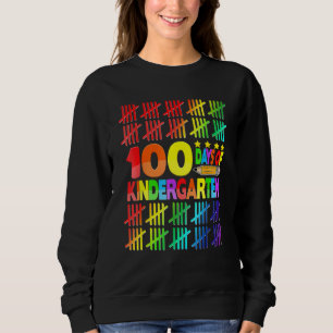 Sudadera Jardín de infancia 100 días de escuela maestro niñ