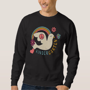 Sudadera Jardín De Infantes Hippie Retro Años 70 De Vuelta