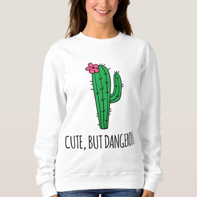 Sudadera Jardín De La Planta De Cactus Córcega, Pequeño Per (Anverso)