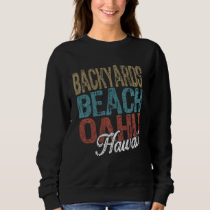 Sudadera Jardín De Playa OAHU Hawaii HIBISCUS Y SCRIPT