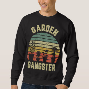 Sudadera Jardín Gangster Retro Vintage Gift Gracioso Jardin
