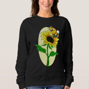 Sudadera Jardín Girasol Cubo Abeja Flor Amarilla Hippie Sun