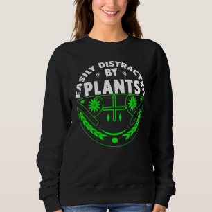 Sudadera Jardinería Bonita Fácilmente Distraída Por Plantas