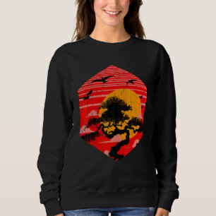 Sudadera Jardinería budista zen atardecer estético japonés