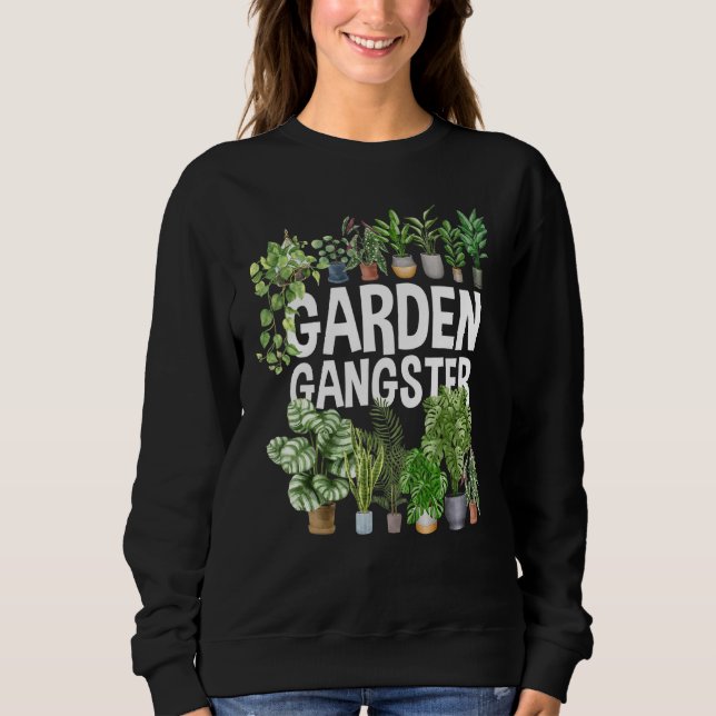 Sudadera Jardinería Gangster Garden (Anverso)