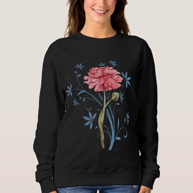 Sudadera Jardinería Rosa (Anverso)