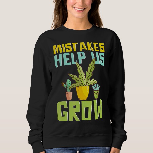 Sudadera Jardinería vegetal motivacional (Anverso)