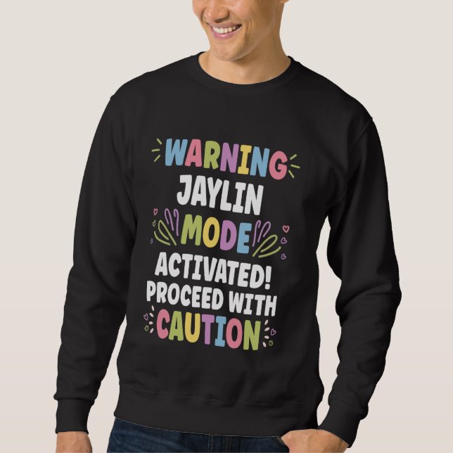 Sudadera JAYLIN Nombre Personalizado Funny Personalizado Cu (Anverso)