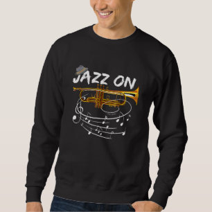 Sudadera Jazz En Trumpet Player Idea Trumpet Músico De Jazz