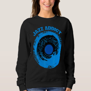 Sudadera Jazz Saxofón Music Sheet Notes Blue Shades Jazz