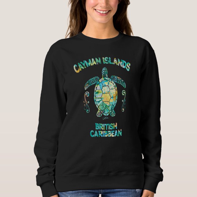 Sudadera Jcombs Islas Caimán Tortuga del Caribe británico (Anverso)