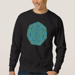 Sudadera JCombs Patrón de inclinación ornamental Mandala