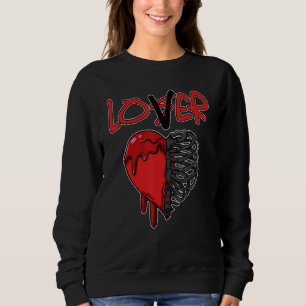 Sudadera JD 4 Rojo Trueno Corazón Goteante Rojo Trueno 4s M