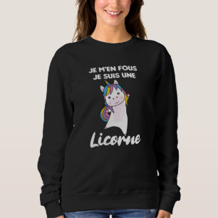 Sudadera Je M'en Fous Je Suis Une Licorne - Sweet Unicorn