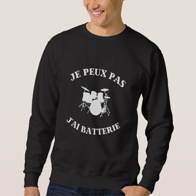 Sudadera Je Peux Pas J'ai Battery Idea (Anverso)