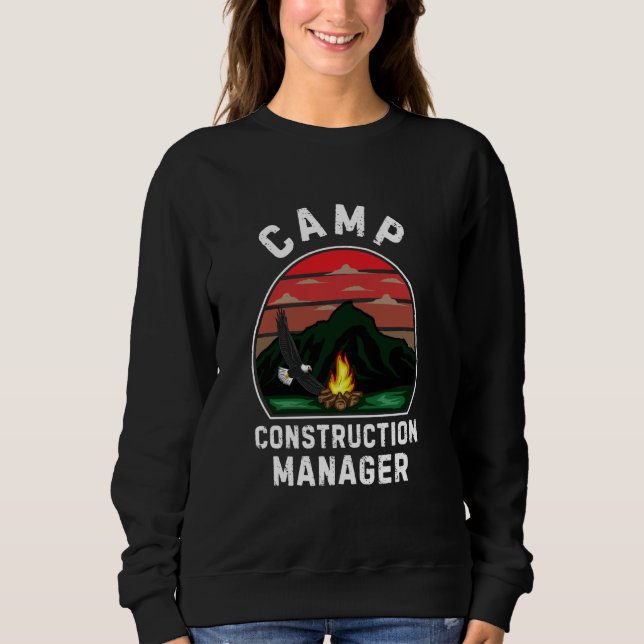 Sudadera Jefe de construcción de campamentos personal de ve (Anverso)