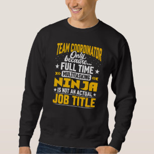 Sudadera Jefe de equipo de título de trabajo de Coordinador