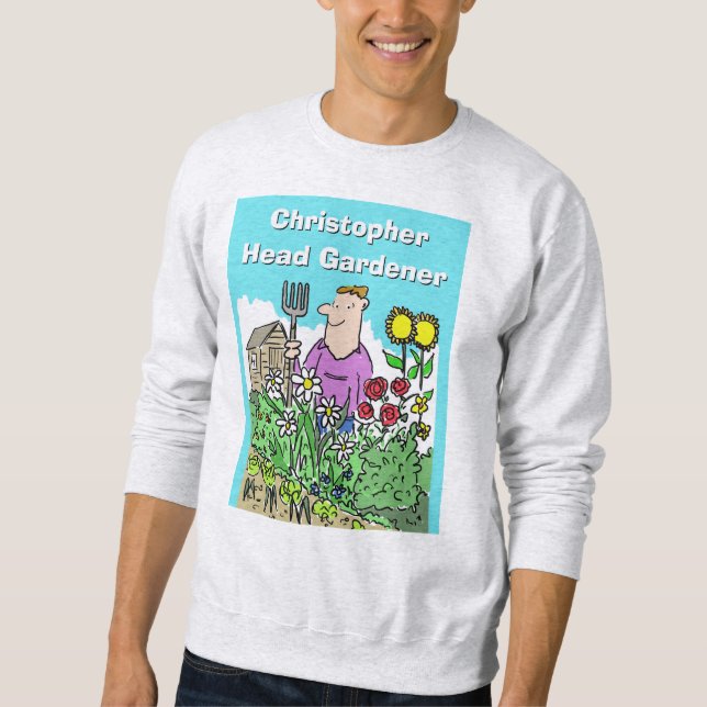 Sudadera Jefe de jardinero. Añadir elección de nombre. (Anverso)