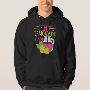 Sudadera Jefe de jugo de limón rosa de la tripulación de Le