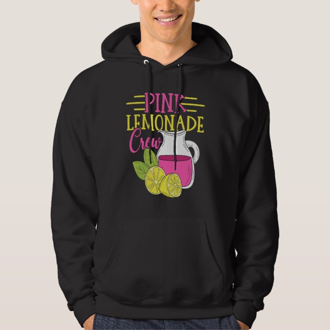 Sudadera Jefe de jugo de limón rosa de la tripulación de Le (Anverso)