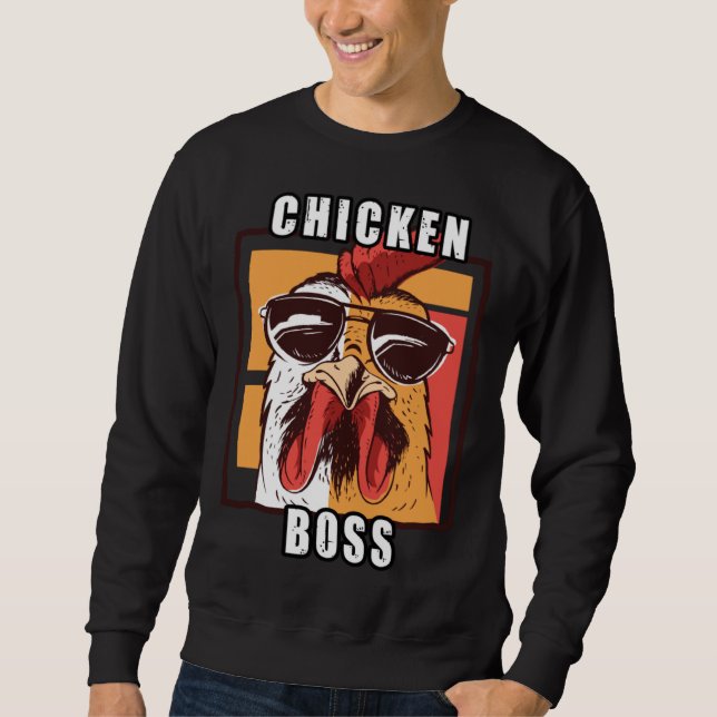 Sudadera Jefe de la manada Jefe de la manada Amor de gallo  (Anverso)