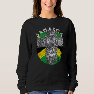 Sudadera Jefe de León del Patrimonio de Jamaica Bandera Jam