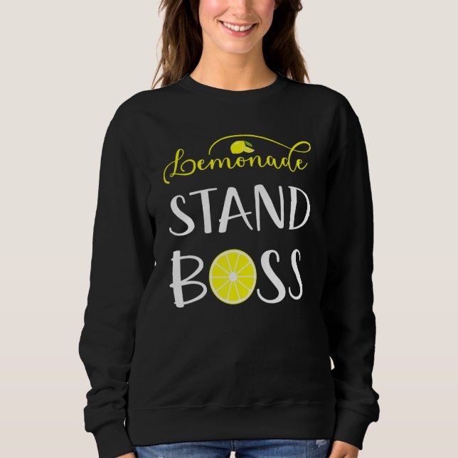 Sudadera Jefe del stand de Lemonade Ceo Lemon Crew Fun Entr (Anverso)