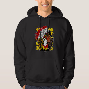 Sudadera Jefe indígena indígena indígena de la tribu indíge