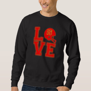 Sudadera Jefe Love Kansas City Football Pajamas Qu Erback