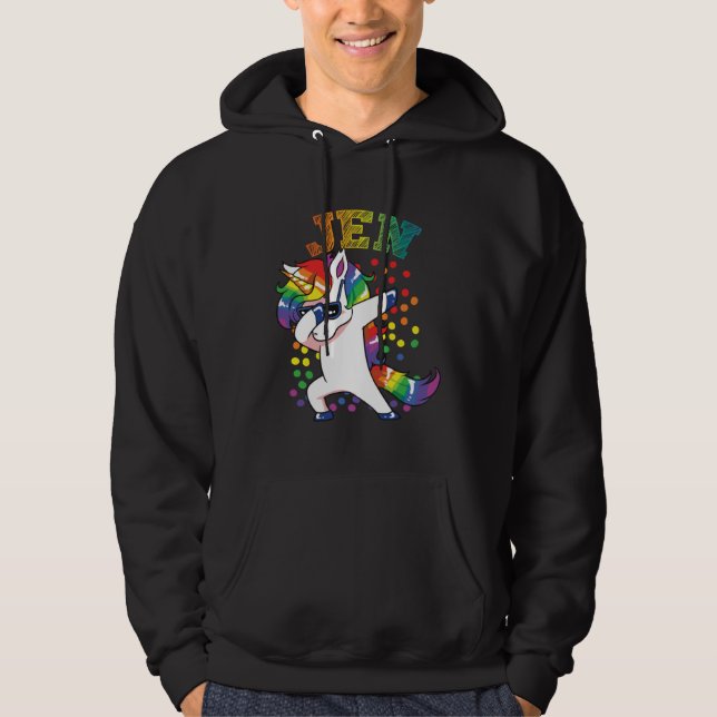 Sudadera Jen Dabbing Unicorn (Anverso)