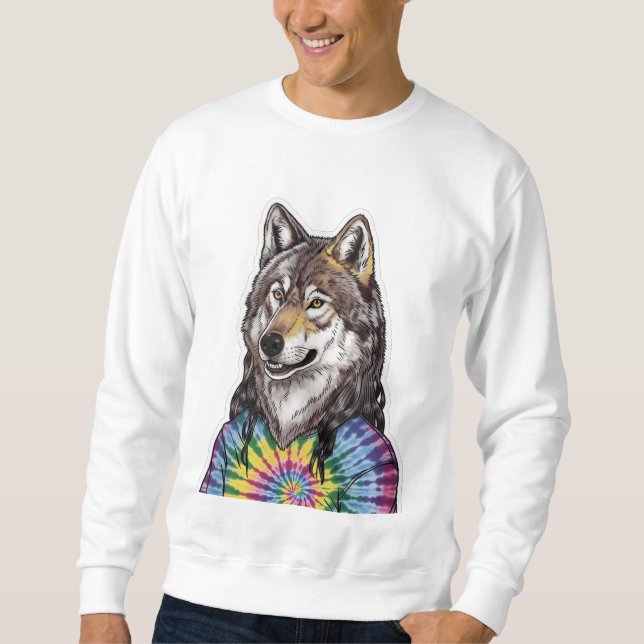 Sudadera Jerry Garcia wolf (Anverso)