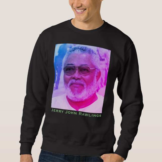 Sudadera Jerry Rawlings, J.J. Rawlings, Presidente de Ghana (Anverso)