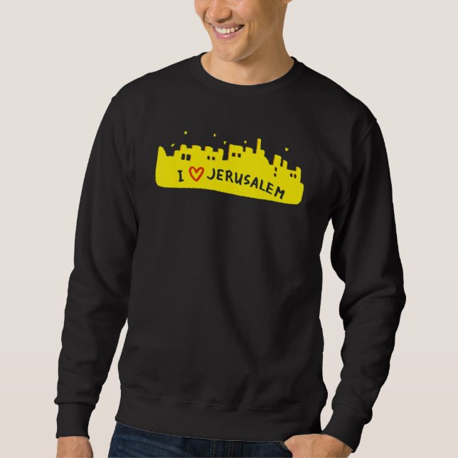 Sudadera Jerusalem City Israel souvenir  for men women 4 (Anverso)